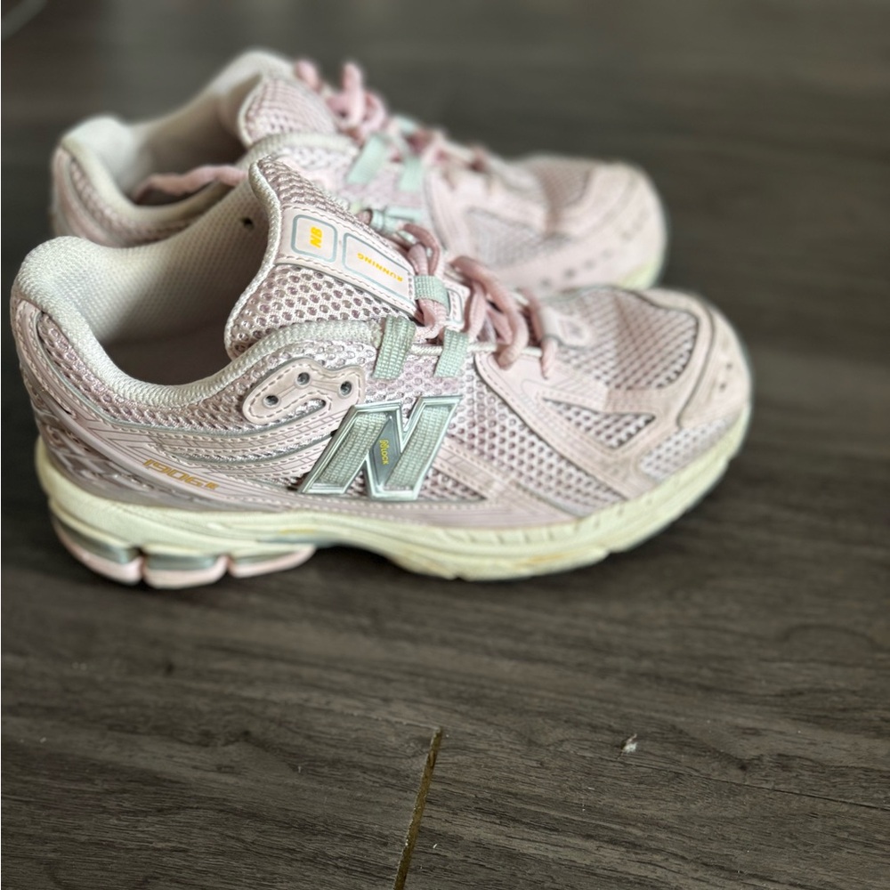 Pink and White New Balance 1906